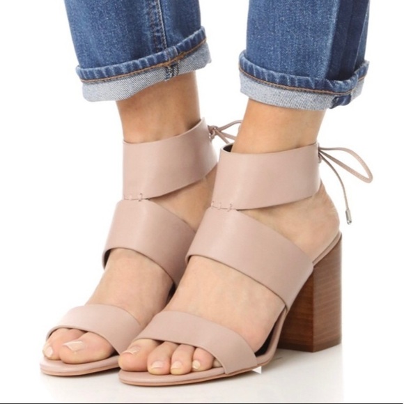 Rebecca Minkoff Christy block heel leather sandals - Picture 1 of 8